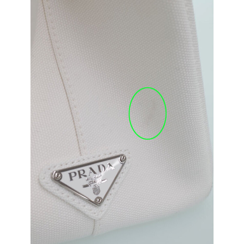 Prada Canapa canvas tote bag White - Picture 7 of 9